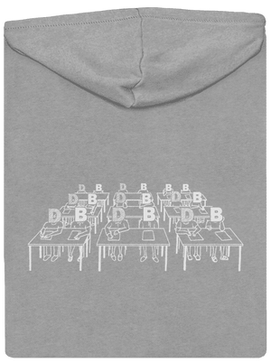 Cimrman: Debil, blbeček pánska mikina na zips Light Melange