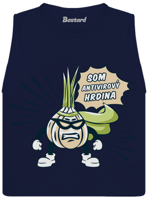 Antivirový hrdina dámske tielko voľné Navy