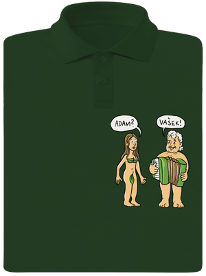 Eva a Vašek pánska polokošeľa Bottle Green Mal