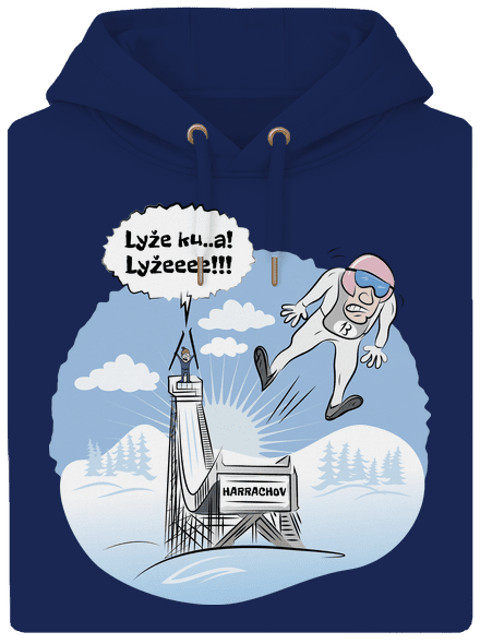 Lyže unisex mikina premium Navy