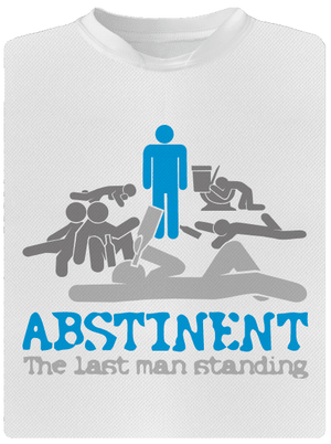 Abstinent pánske športové tričko White