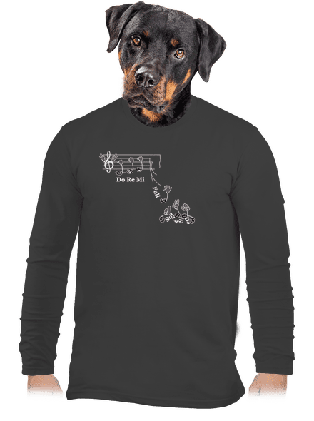 Do re mi fall pánske dlhý rukáv Dark Grey