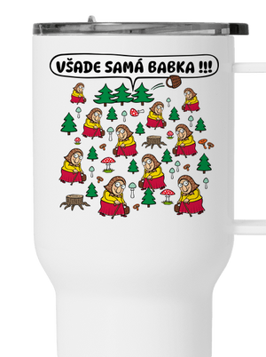 Všade samá babka termohrnček White
