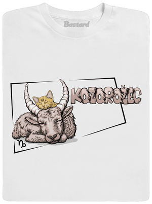 Mačací horoskop: Kozorožec detské tričko White