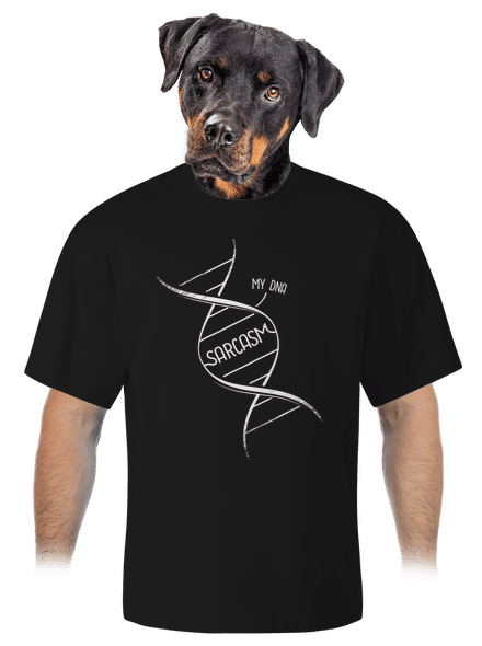 Sarcasm unisex tričko oversized Black