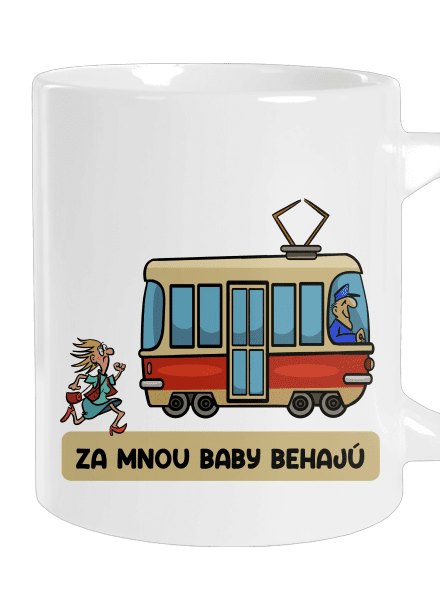 Za mnou baby behajú veľký hrnček White