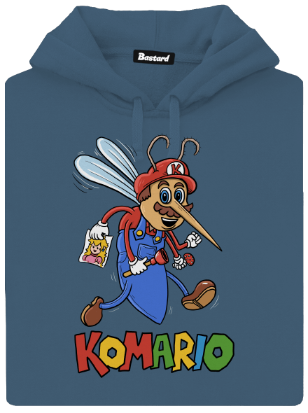 Komario dámska mikina klokanka Denim