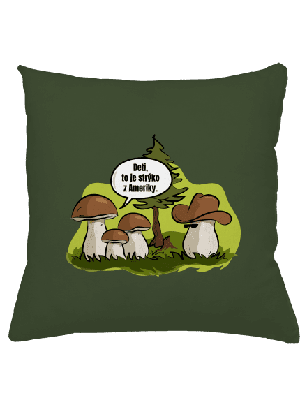 Strýko z Ameriky vankúš Olive Green