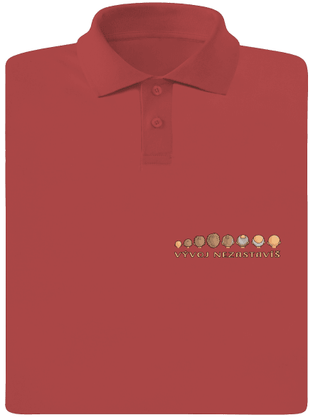 Vývoj nezastavíš pánska polokošeľa Burgundy