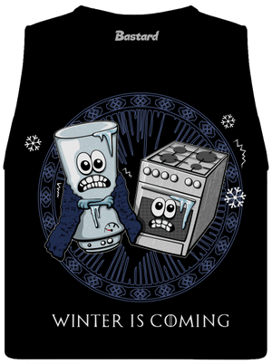 Winter is coming dámske tielko voľné Black