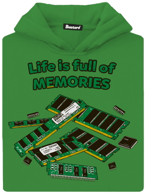 Uchované v pamäti detská mikina klokanka Kelly Green AWD