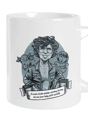 B14: Léto s kovbojem veľký hrnček White