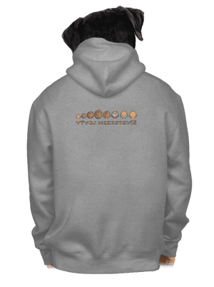 Vývoj nezastavíš pánska mikina na zips Light Melange