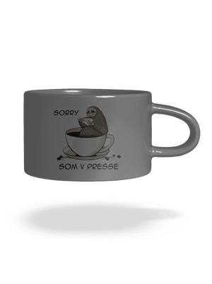 V presse hrnček makronka Grey Macaron