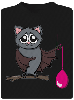 Netopier detské športové tričko Black