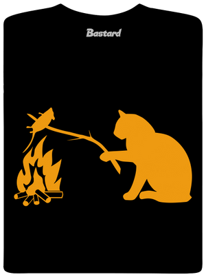 Mačka a myš pánske tričko Black