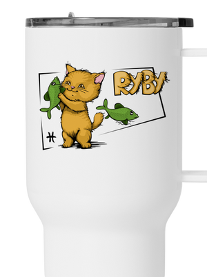 Mačací horoskop: Ryby termohrnček White