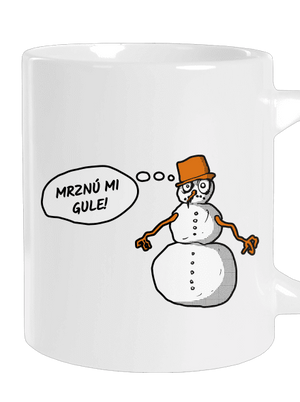 Mrznú mi gule veľký hrnček White