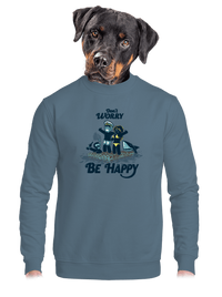 unisex mikina bez kapucne