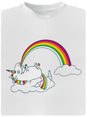 Tajomstvo dúhy detské športové tričko White