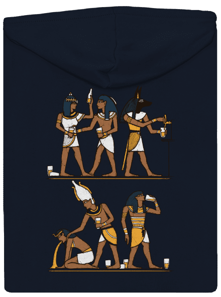 Egyptská párty dámska mikina na zips Navy Mal