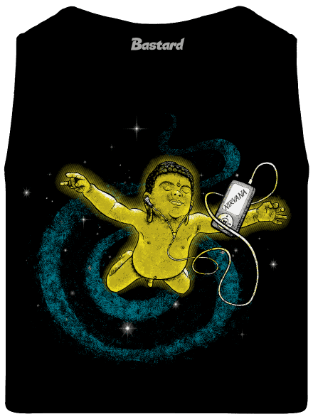 Vesmírna Nirvana pánske tielko Black