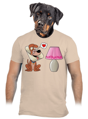 Zamilovaný pes pánske tričko Sand