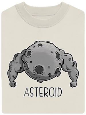 Asteroid unisex mikina bez kapucne Off White