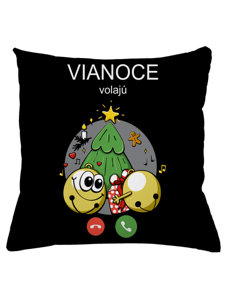 Vianoce volajú vankúš Black