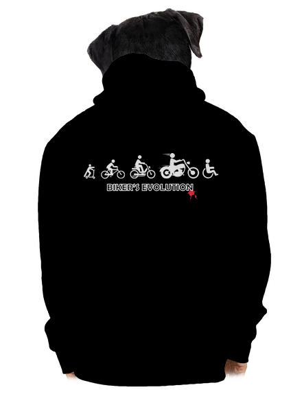 Biker’s Evolution pánska mikina na zips Black