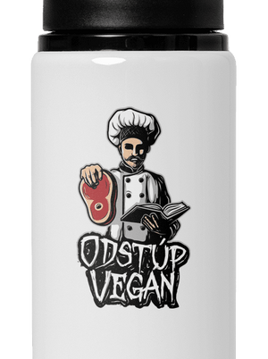 Odstup vegane flaša na vodu White