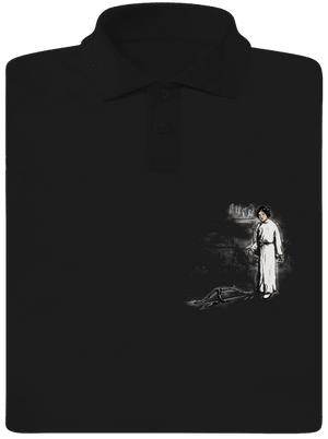 Luke a Leia pánska polokošeľa Black