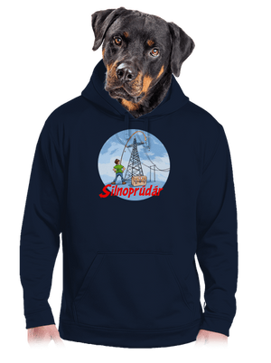 Silnoprúdár pánska mikina klokanka Navy