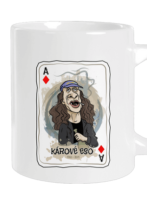 Kárové eso veľký hrnček White