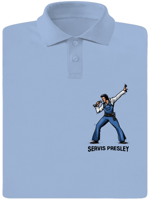 Servis Presley pánska polokošeľa Sky Blue Mal