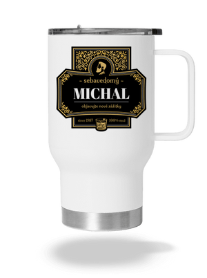 Alkoholová etiketa termohrnček White