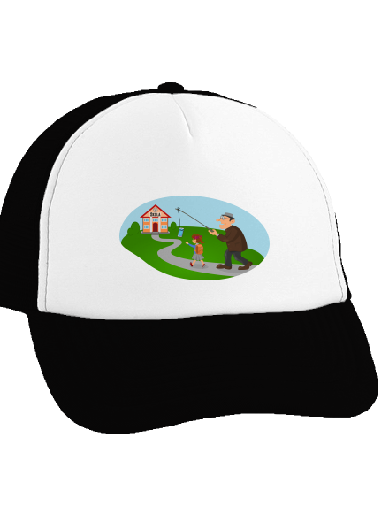 Naspäť do školy šiltovka truckerka Black cap