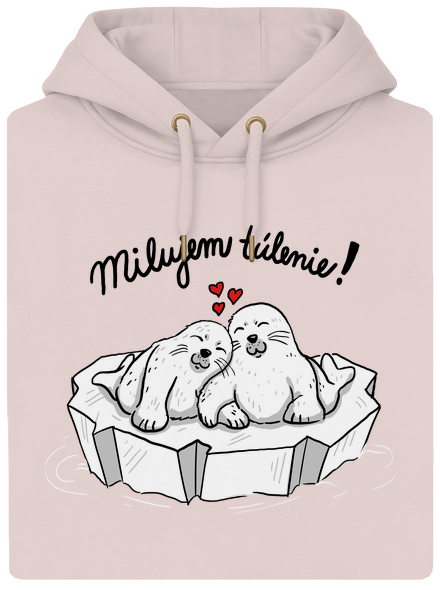 Milujem túlenie unisex mikina premium Rose Chalk