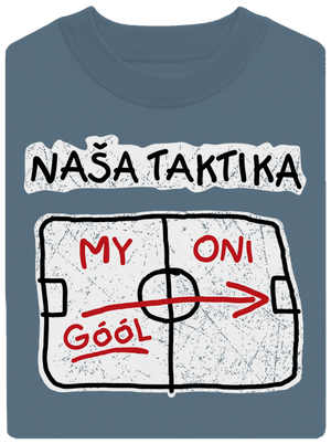 Naša taktika unisex mikina bez kapucne Nordic Blue