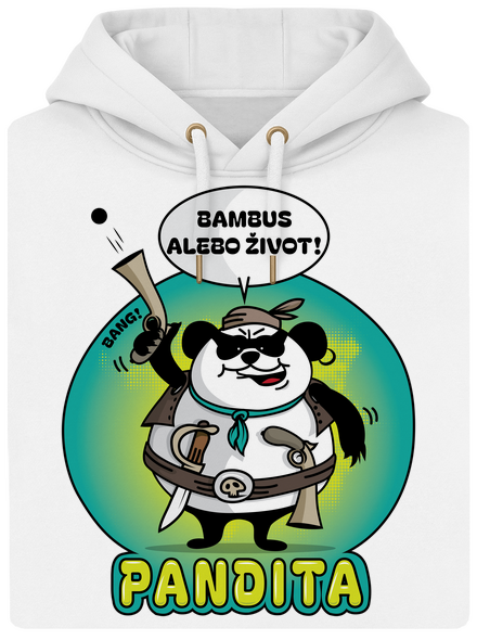 Pandita unisex mikina premium Snowwhite