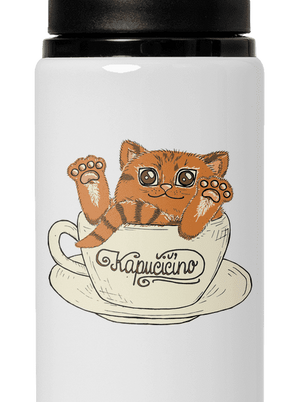 Kapučičíno flaša na vodu White