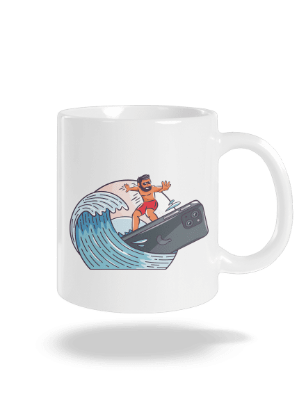 Som surfer klasický hrnček White