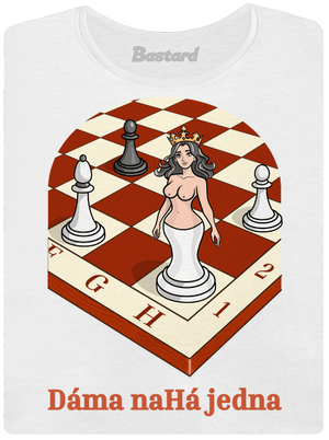 Dáma nahá jedna dámske tričko s lemom White