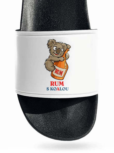 Rum s koalou šľapky White