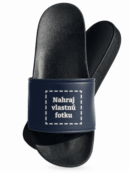 Vlastná potlač šľapky Navy
