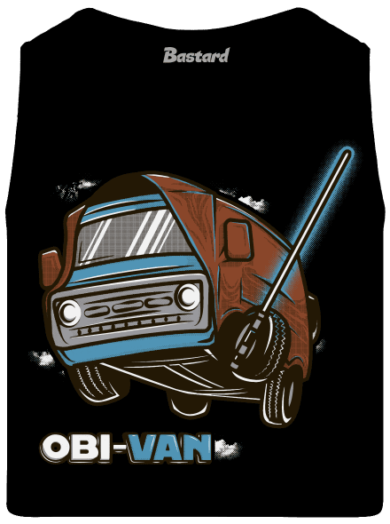 Obi Van pánske tielko Black
