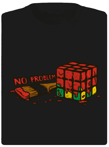 No problem dámske športové tričko Black