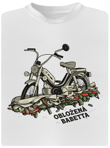 Obložená Babetta detské športové tričko White