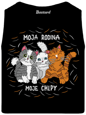 Moja rodina pánske tielko Black