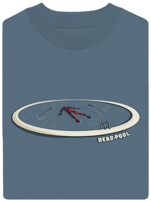 Dead in pool unisex mikina bez kapucne Nordic Blue